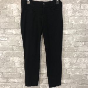 Anthropologie Essential Slim Black Cropped Pant